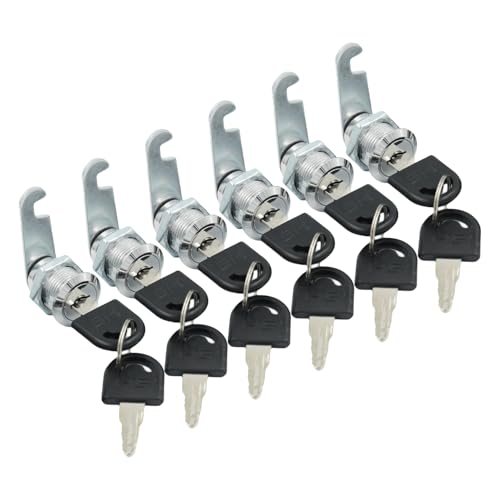 Catálogo de Cerraduras de muebles los 10 mejores. 44 ZENITHX Cerraduras de Gabinete 6 Piezas,Cerraduras de Seguridad con 2 Llaves, Aleación de Zinc Cerradura de Leva para Archivos,para archivos, armario,oficina(plata)