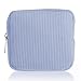 Sorcristy Period Bag for Teen Girls, Corduroy Sanitary Napkin Storage Bags Portable Sanitary Pad Storage Bag with Slip-in Pockets(Blue)