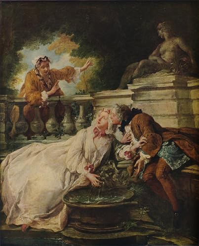 Tableau Jean François De Troy La Gouvernante Fidèle Impression Toile 60x90cm Art