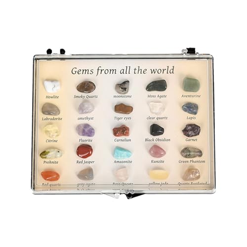 Kit De Recolección De Y Minerales – Caja De Colección De para, Conjunto De Muestras De Y Piedras Preciosas | Kit De Cultivo De Cristales, Kit De Geología Educati