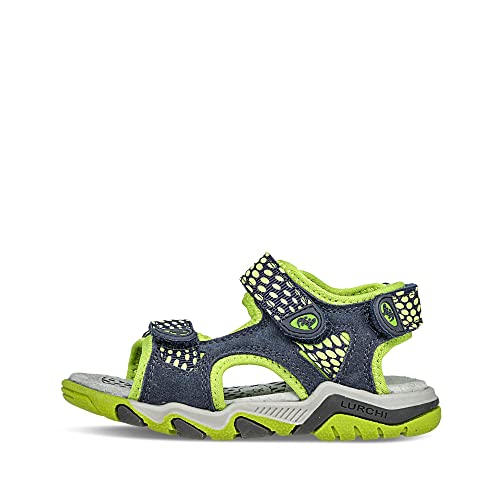 Sandales Lurchi Garçon Brian en cuir bleu pour enfant