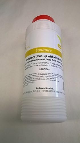 SanitaireEmergency Clean-up Powder 240g Shaker tub Vomit Urine Blood Liquids