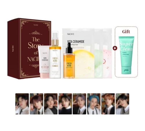 Nacific x Stray kids Story Skincare Box Special Edition with 8pcs Photocards + Straykids Story Book