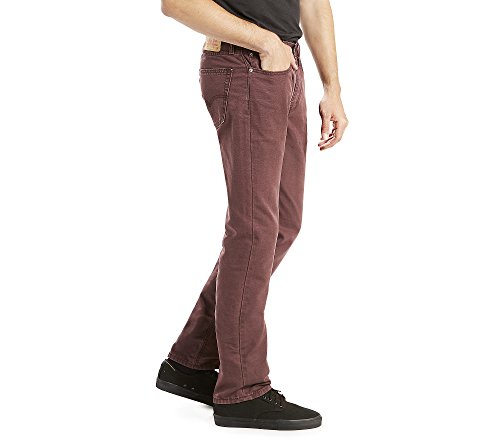 Image of Levi's Men's 514 Straight Fit Stretch Jeans - 32W x 34L - Wine Tasting /Padox Canvas