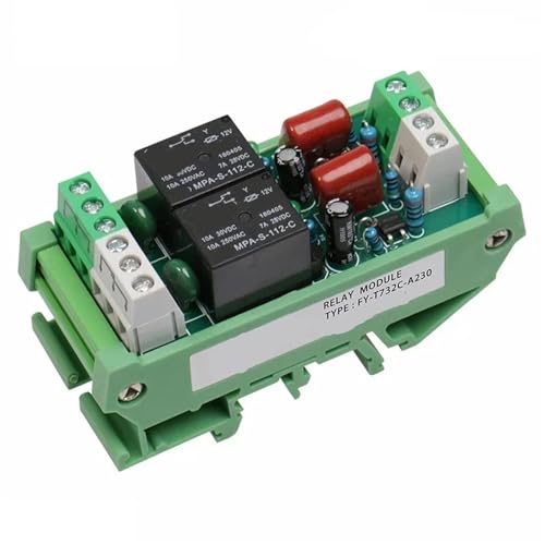 Relais électromagnétique 2 canaux AC DC 12V 24V 230V FY-T732