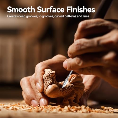 6 Stück HSS-Gravierwerkzeug, Holzschnitzerei Bohrer Set Für Rotary Tool, Gravierbohrer Holz, 3mm Schaft Holz Fräser Set, Holz Gravierbohrer Schnitzmesser Set, für DIY Schnitzen, Bohren, Mikroskulptur