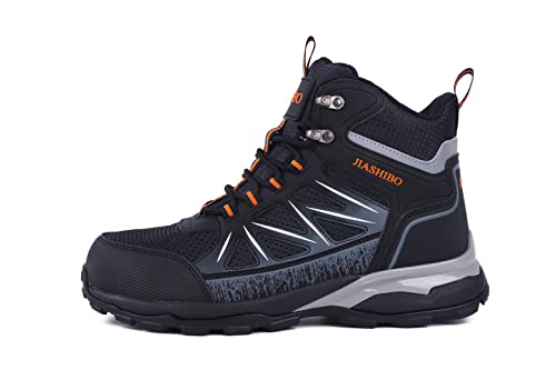 Blapek Steel Toe Wok Boots For Men - Insulated Man Work Boots Steel Toe Shoes Comfortable Construction Boots Lightweight Work & Safety Toe Boots Gifts For Construction Workers For Work Construction #TOP5