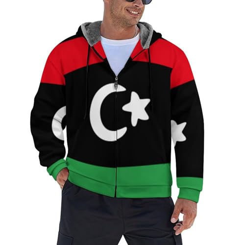 Blouson thermique homme chaud en polaire avec sweatshirt zippé