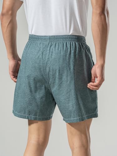 Image of DAMENSCH Regular Fit Solid 100% Soft & Durable Cotton Boxer Shorts Dual Pockets Anti-Bacterial Moisture Wicking Microfibre Waistband Ultra-Light Boxers for Men