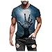 Herren Kurzarm T-Shirts mit Halloween Kürbis Bedrucktes Rundhals Kurzarmshirt Casual Tops Fit Slim Laufshirt Sportshirt Sommer Herbst Sweatshirt Party Einkaufen Freizeit Bluse Geschenk für Männer