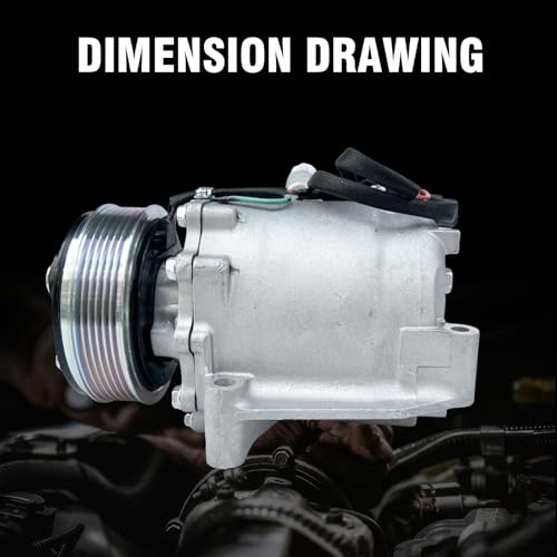 Image of Air Conditioner AC Compressor with Clutch Fit for Honda Civic 2012-2015 | Compatible with Acura ILX 2013-2015 2.0L,Replaces CO9779C,38810R1AA01