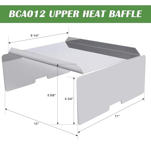 Hiorucet BCA012 Heat Baffle Diffuser & BAC006 Drip Pan for Traeger Pro Series 34, Tex Elite, Texas Elite 34, Eastwood 34, Texas Pro, BCA-012 Heat Deflector, BAC-006 Drip Tray for Traeger Grill Parts. by Hiorucet - Image 3