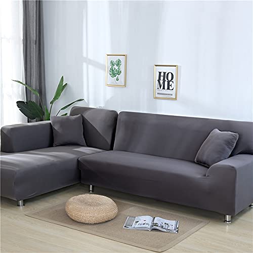 Narzuty na sofę narożną do salonu elastyczny spandex pokrowiec na kanapę elastyczne pokrowce w kształcie litery L sofa