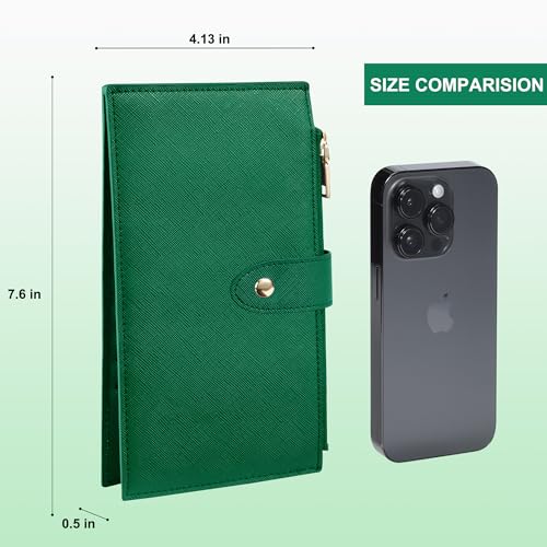Image of Travelambo RFID Wallet Women Large Size Bifold Multi Card Wallet Case with Zipper Pocke Credit Card Holder for Women
