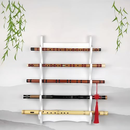Taqargzy Samurai Display Rack Waterproof?Enduring, Lightweight and Space-Saving?Easy to Install for Wall Mount Japanese Samurai Display Stand.(5 Layer)