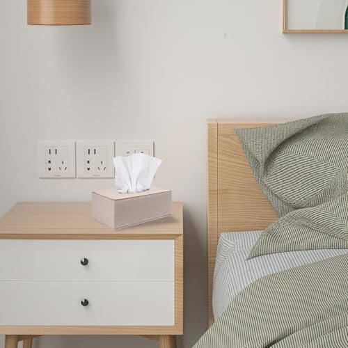 Housse pour boîte à mouchoirs lin pour salon et chambre