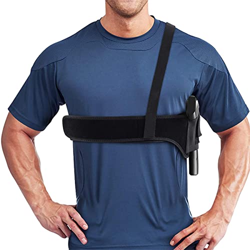 Goldmiky Funda Táctica para Hombro Oculta   Cinturón Táctico para Pistola, Funda de Neopreno para Pistolas Subcompactas y Compactas (Black, 45)