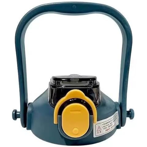 TEITEAI Replacement Lid for 15oz Zak Tumbler, BPA-Free, Leak-Proof, Screw-On, with Straw, Navy Blue Cover