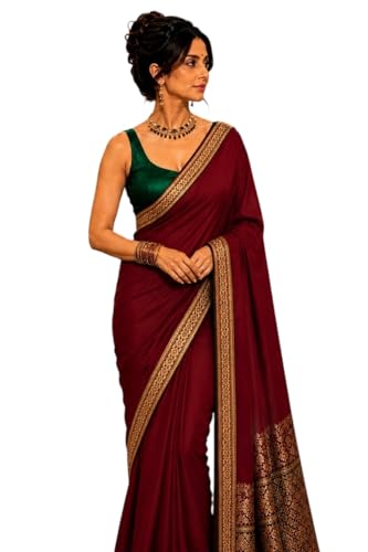Image of Women's Glory Banarasi Satin Silk Saree for Women.