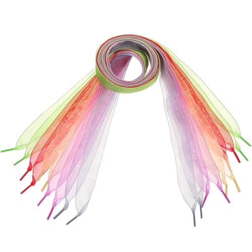 Hohopeti Cordones Elásticos para Zapatos de Mujer, 5 Piezas de 120 CM en Colores Variados, Perfectos para Zapatillas Deportivas y Uso Diario