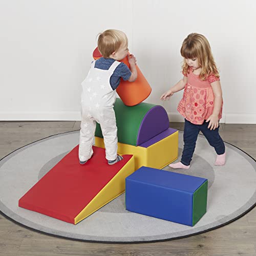 Ecr4Kids Softzone Climb And Crawl Playset, Building Blocks, Assorted, 5-Piece #TOP7
