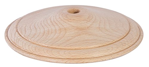 Image of B&P Lamp 2 1 /2 Inch Diameter Wooden Vase Cap, Unfinished