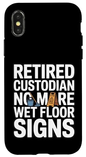 �ސE�����J�X�g�f�B�A�� No More Wet Floor Sign ���[���A �X�}�z�P�[�X iPhone X/XS �p