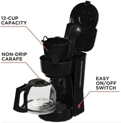 Coffee Makers, 12-Cup Coffee Machines with Reusable Filter - 3