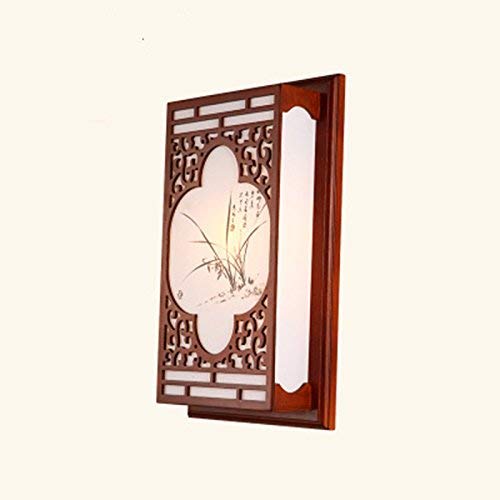 Preisvergleich Produktbild Minimalistische Wandleuchte E26 / 27 Basis Massivholz chinesische Wandleuchte Nachttischlampe Schlafzimmer Wandleuchte Wandleuchte Antik Nachahmung Vellum Flure, Flure, Bambus 20 * 10 * 40led