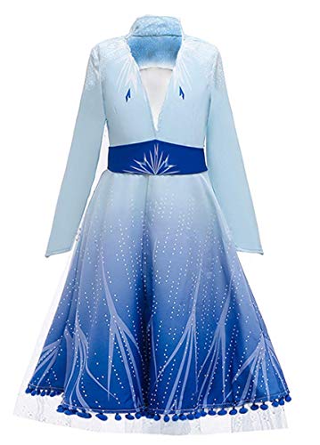 Yigoo Mädchen Prinzessin Kleid Kostüm Mantel Kinder Glanz Kleid Mädchen Weihnachten Verkleidung Karneval Party Halloween Fest 150