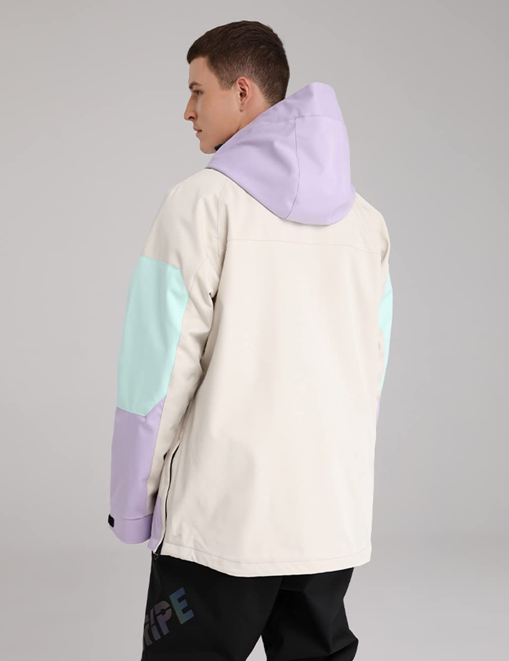 HOUZONIY Skijacke für Damen wasserdichte Wanderjacke Snowboardjacke Outdoor Winddichte Warmer Mantel Jacke für Winterwandern Sport