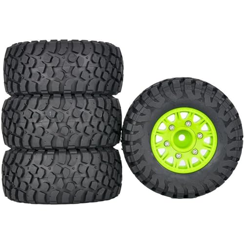 RC �J�[�̃X�y�A�p�[�c For Traxxas For Slash For Arrma For Senton For HSP 1/8 1/10 �w�r�[�f���[�e�B�[ �V���[�g�R�[�X�^�C�� 4�Z�b�g �}���`�w�b�N�X�z�C�[�� RC�Ή�(Green)