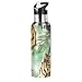 XIXIKO - Thermos portatile con motivo tigre e giungla ad acquerello, 600 ml, in metallo, isolato sottovuoto, per bevande calde e fredde, in acciaio inox, per sport, yoga, palestra