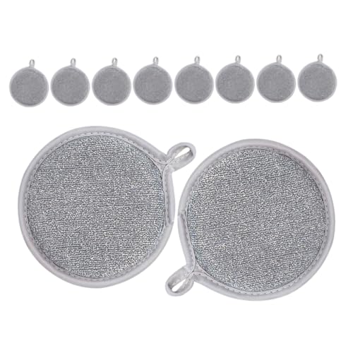 BESTYASH 10Piezas Esponjas para Fregar Doble Cara Estropajos Reutilizables De Cocina Paños De Limpieza No Rascantes Esponjas para Lavavajillas y Utensilios De Cocina