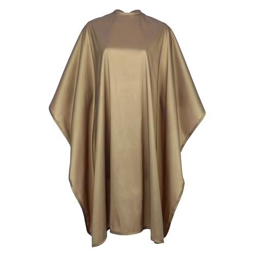 JNxcel Premium Quality Water Repellent Nylon/Polyester Fabric Hair Salon & Barber Hair Cutting & Shampoo Cape with Snap Closure (Gold) JNxcel Premium Quality Water Repellent Nylon/Polyester Fabric Hair Salon & Barber Hair Cutting & Shampoo Cape with Snap Closure (Gold)