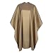 Premium Quality Water Repellent Fabric Hair Cutting & Shampoo Salon Cape with Snap Closure (Gold)