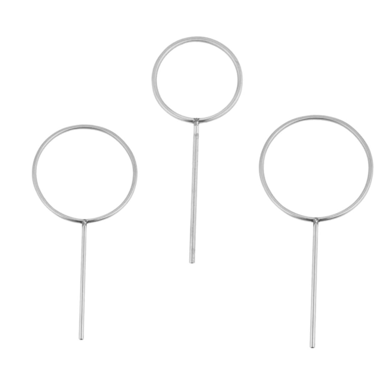 HOMOCONO Laboratory Holder 3pcs Stainless Steel Rings Strong Support for Beakers Flasks