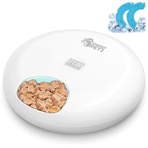 Ownpets Automatischer Futterautomat für Nass/Trockenfutter