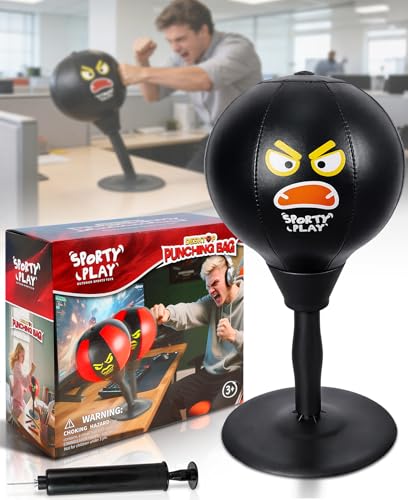 Desktop Punching Bag with Double Suction Base