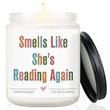 Christmas Gifts for Book Lovers Women, Readers Gifts, Bookish Present, Reading Candle, Funny Birthday Book Day Gift for Bookworm, Librarian, Books Lover