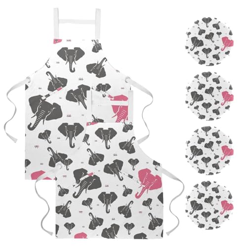 Tablier de cuisine pour pâtisserie et nettoyage protection ajustable lot de 2