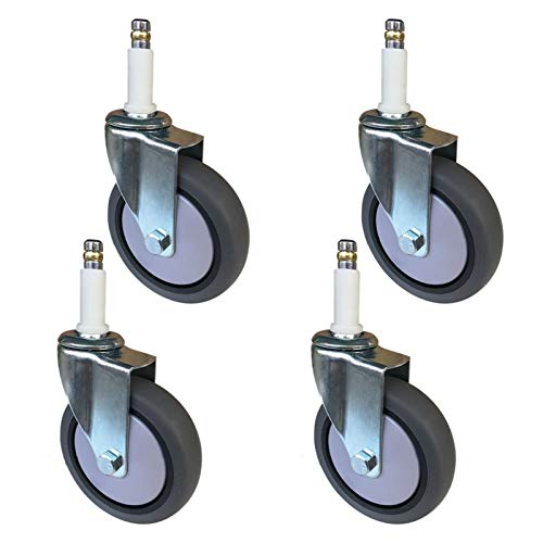Roulettes pivotantes robustes de 100 mm pour chariots domestiques et professionnels