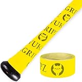 VukGripz Legacy Yellow Baseball Bat Grip Tape - Non-Sticky, Friction-Based, Moisture-Wicking Softball Bat Tape Grip, Non-Slip, Reusable, Boosts Speed & Control, Durable Grippy Wrap, Made in USA
