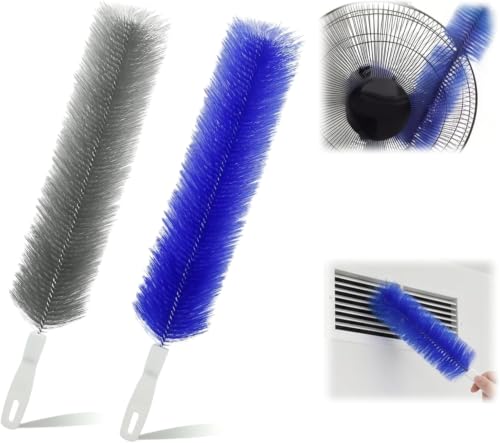 Image of Fan Cleaning Brush, 2026 New Bendable Microfiber Head Dusting Brushes,Air Conditioning, Car Vents and Blind, Reusable Fan Cleaner Brush Dust Remover for Electric Fans (Mix 43cm 2Pack)