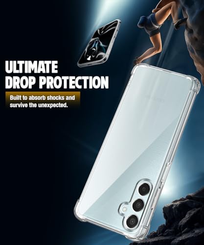 Image of WOW IMAGINE Clear Back Cover Case for Samsung Galaxy M35 5G | Shockproof Soft TPU Case | Cushioned Edges for Ultimate Protection Back Cover Case - Transparent