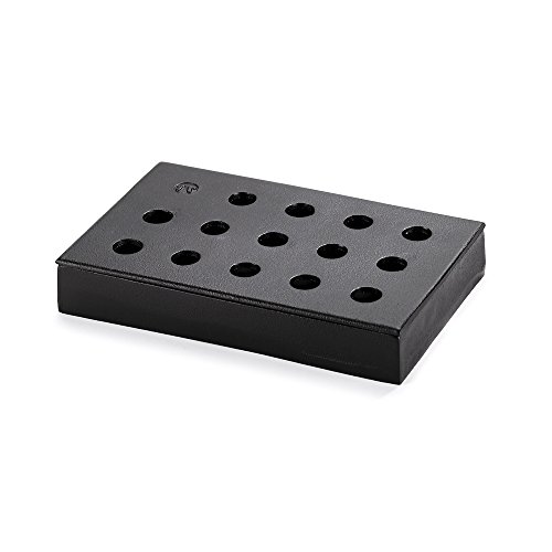 Outset Q177 Smoker Gas Grill, 5.25' x 8.25' x 1.25', Wood Chip Smoking Box: Cast Iron