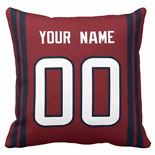 Image of ANTKING Throw Pillow 2 Pack with Custom Name and Number Personalized Gift for Men Women Boys