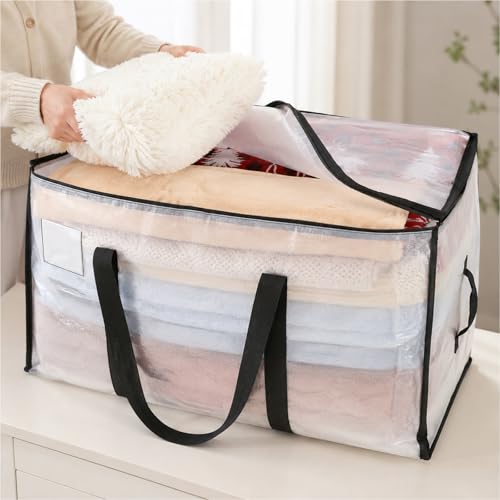 Bolsas de mudanza resistentes de 90L con tapas herméticas para proteger ropa y textiles 6