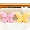 PEACH CAT Butterfly Pillow Decorative Butterfly Shaped Throw Pillows 16" x 12" Soft Plush Cushion Decor for Bedroom Living Room Sofa Couch Pink #5