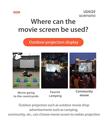 Pantalla de proyector plegable 180 pulgadas miniatura 4